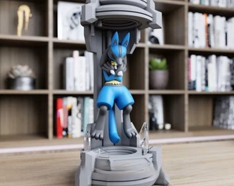 Lucario, Zeraora, Zoroark in Laboratory Containment Capsule *UNPAINTED*