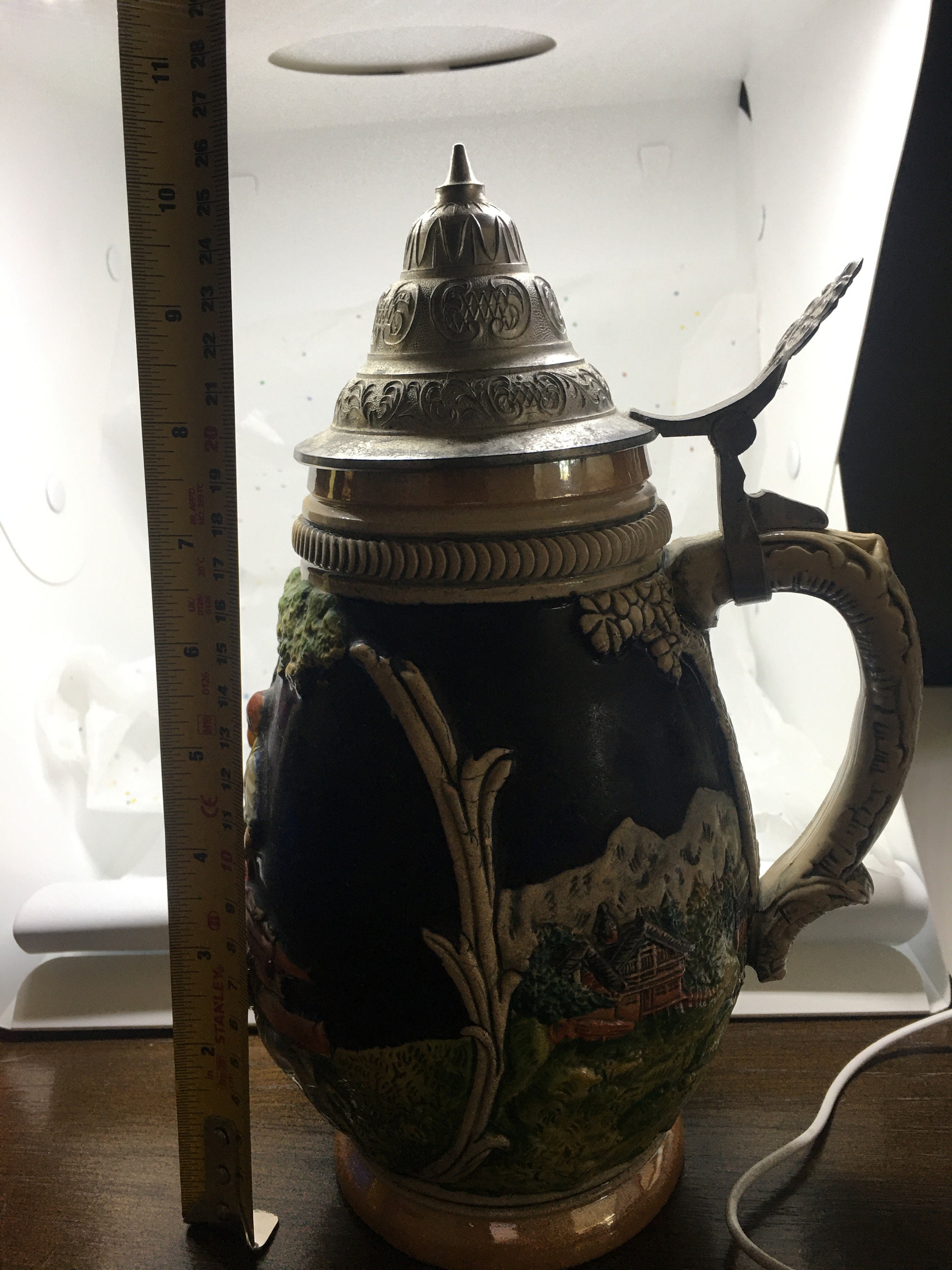 THEWALT West German Beer Stein, Pewter Lidded, Gift for Him, Collectible Barware Etsy