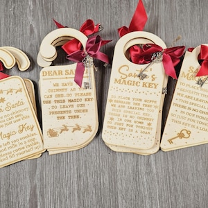 Santa&#39;s Magic key Türschild