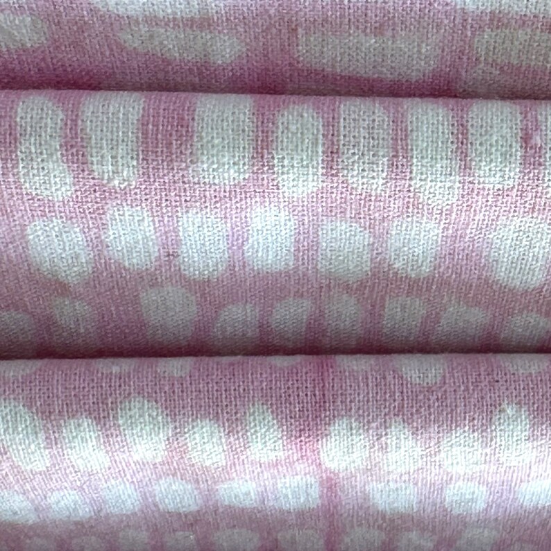 Hand Block Print Cotton Napkins - Pink Indian Dinner Napkins, Set of 4 bild 4