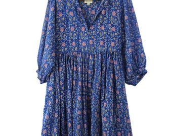 Midnight Blossom Maxi Dress: Hand Block Print Cotton Summer Dress - Etsy Midnight Blossom Maxi Dress: Hand Block Print Cotton Summer Dress - Etsy