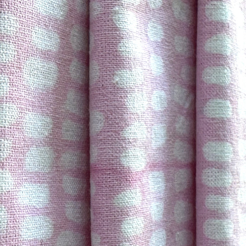 Hand Block Print Cotton Napkins - Pink Indian Dinner Napkins, Set of 4 bild 2