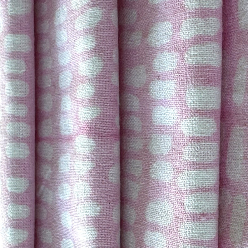 Hand Block Print Cotton Napkins - Pink Indian Dinner Napkins, Set of 4 bild 5