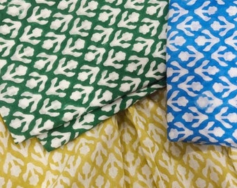 Hand Block Print Cotton Tablecloth: Rectangle 8-Seater