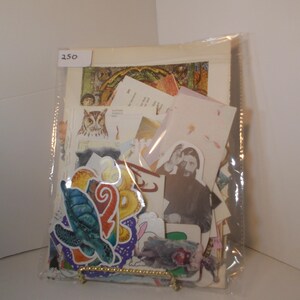 Paquete de 250 efímeras de papel para collages, revistas basura, fabricación de tarjetas, manualidades con papel y material de arte