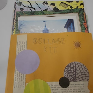 Kit de colagem nº 10, pacote de coisas efêmeras de papel, conjunto de papel misto, páginas de livros, recortes, recortes, palavras e frases