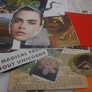 120 kleine Papiere für Collagen Abschnitt #5, zufällige Ausschnitte aus Büchern und Zeitschriften, Origami-Papier, Stanzteile, für Collagen, Journals
