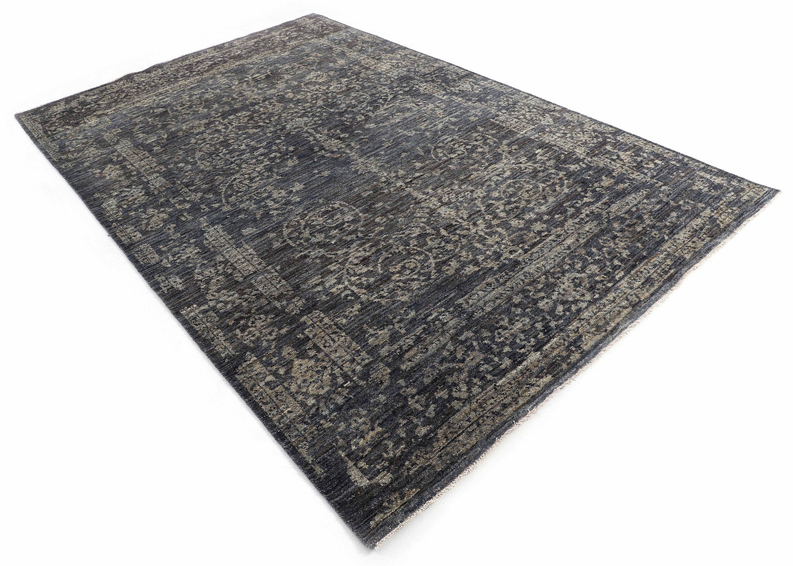 6X9 AREA RUG ORIENTAL Charcoal Grey Rug Wool Rug Sale Etsy