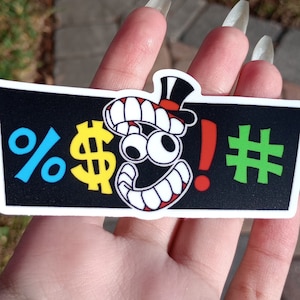 Stickers TADC-censuurbalk