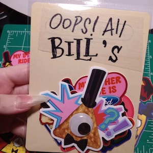 Oeps! Allemaal van Bill! Bill Cipher-stickerpakket