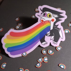 Spamton eating Pride flags