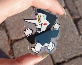 Spamton acrylic pin