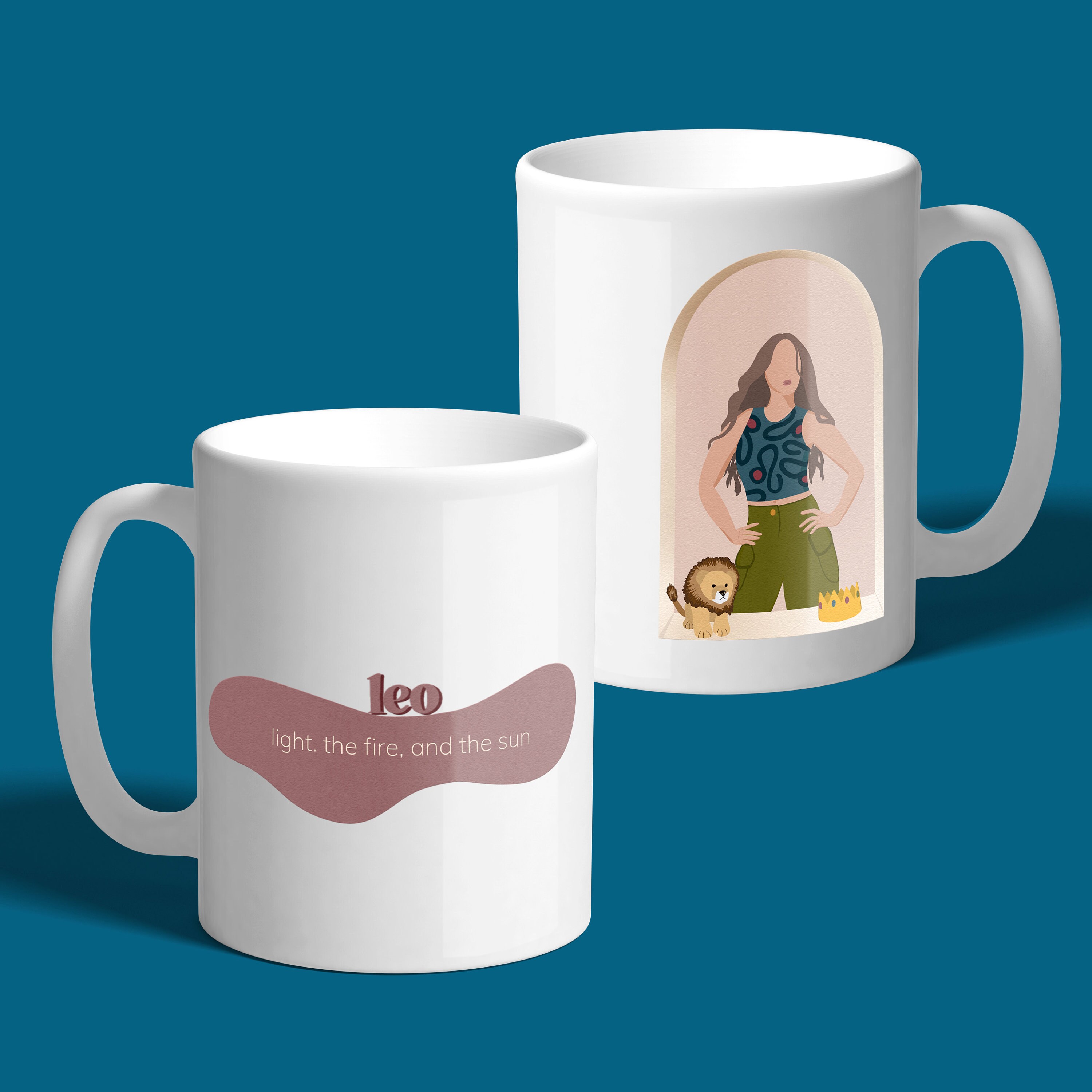 Taza de café Leo / Regalo de signo del zodiaco para su / Leo Etsy