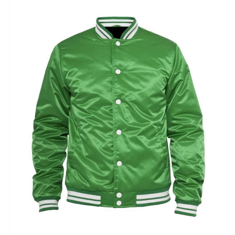 embroidered satin jacket サテンジャケット Custom Embroidered Satin Varsity Jacket: Quilted Lining, Snap