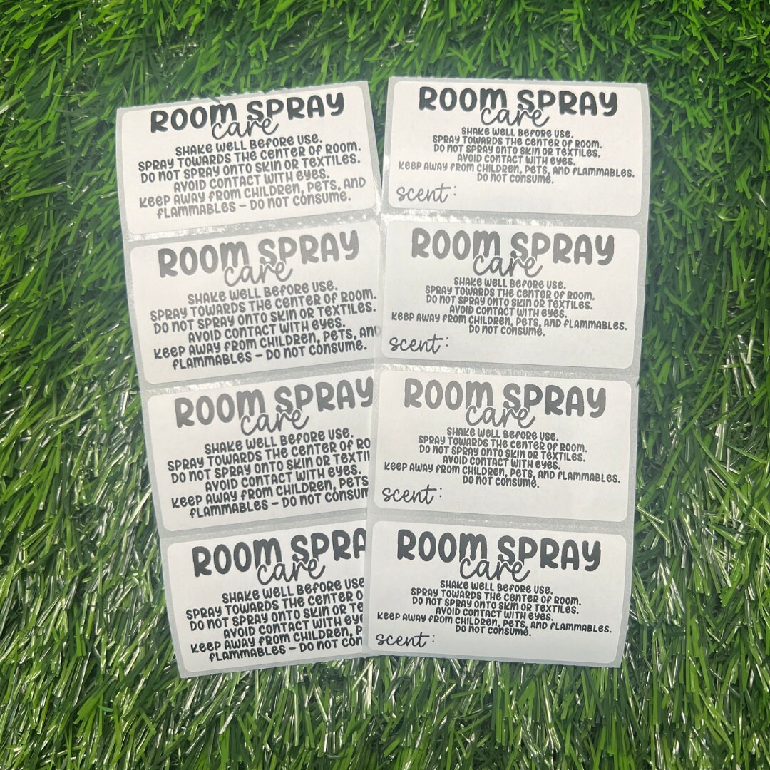 Room Spray Care Labels - 2.25