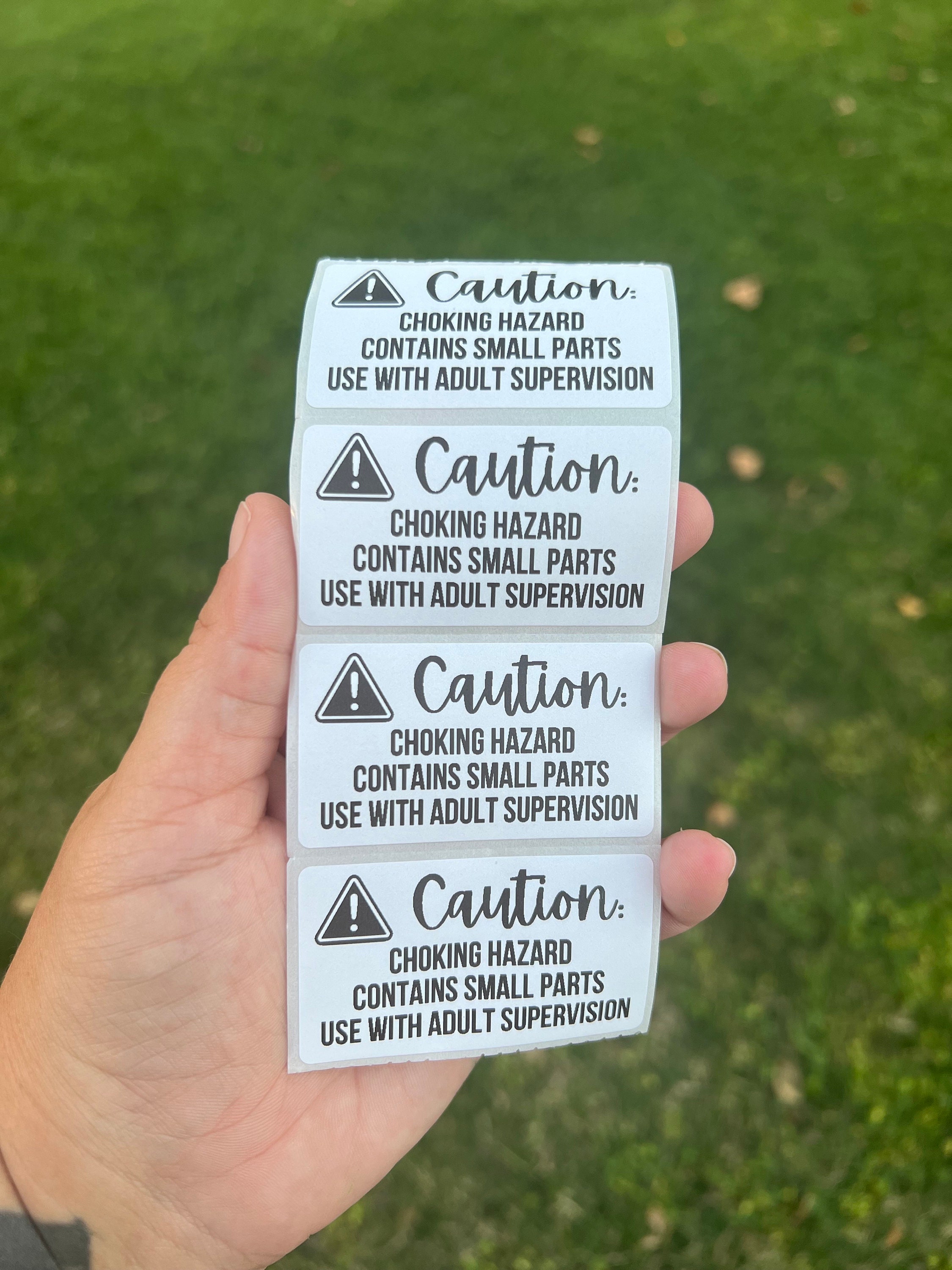 Caution Choking Hazard 2.25