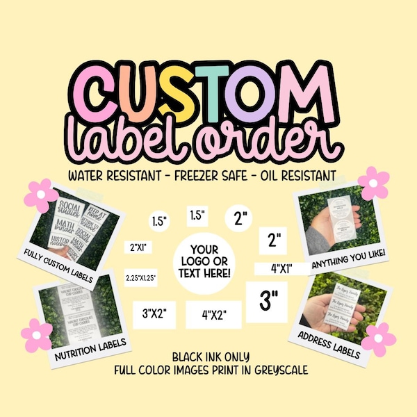 Custom 2x2 Stickers - Etsy