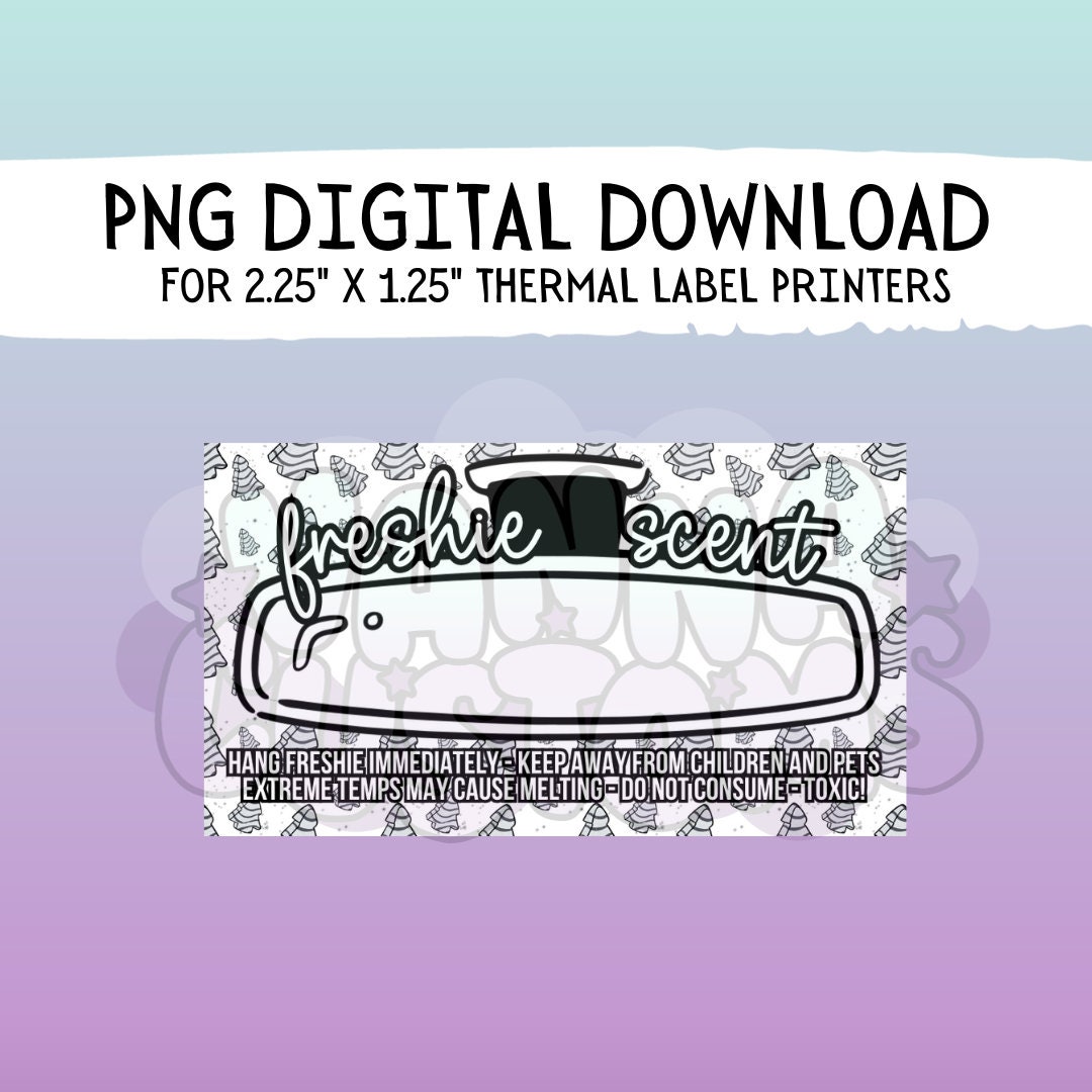 Christmas Tree Cake Car Mirror Freshie Scent Care Printable Etsy