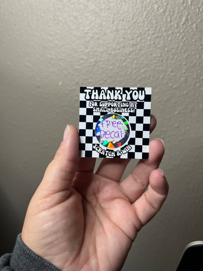 12 Count Glossy 2x2 Small Business Scratch and Win Discount Code