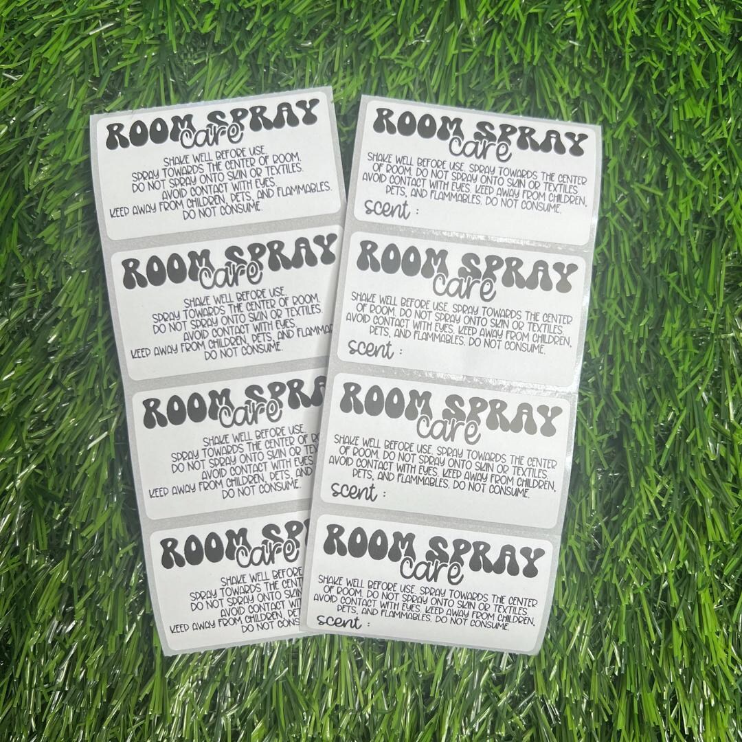 Groovy Room Spray Care Labels - 2.25