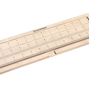 Decimal Ruler | Montessori Materials | Educational Materials | Wooden Ruler | Homeschooling