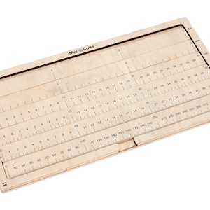 Metric Ruler | Montessori Materials | Educational Materials | Wooden Ruler | Homeschooling