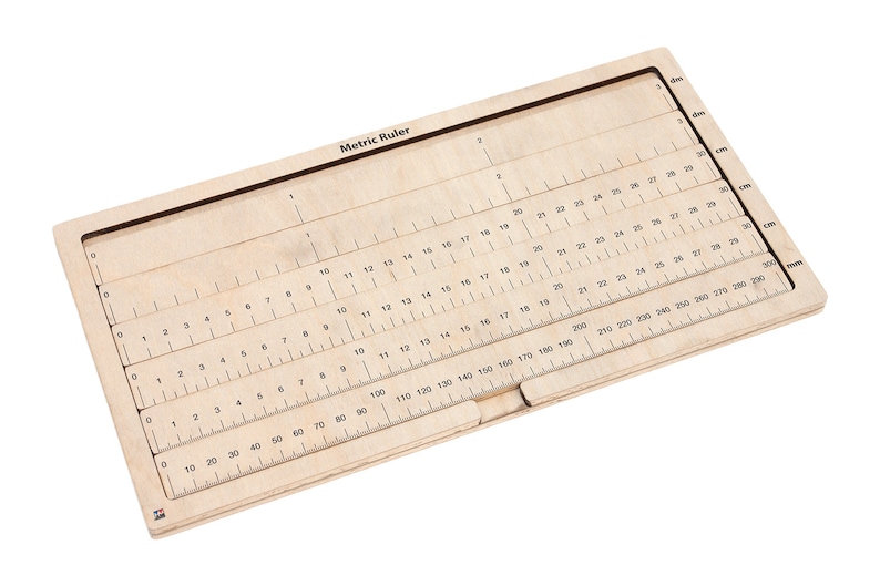 Mecury Ruler Metric Ruler | Montessori Materials | Educational Materials | Wooden ...
