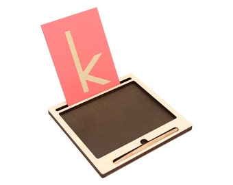 Tray for Sandpaper Letters | Montessori Materials | Learning and School | Homeschooling