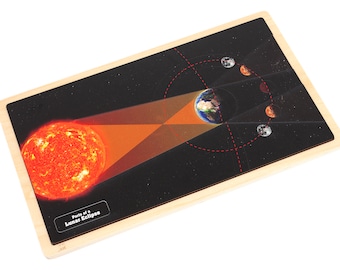 Lunar Eclipse Wooden Puzzle | Montessori Science Material