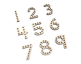 Lacing Wooden Numbers | Montessori Materials | Fine Motor Learning Activity | Toddlers and Preschoolers