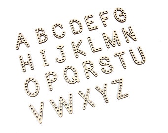 Lacing Wooden Alphabets | Montessori Materials | Fine Motor Learning Activity | Toddlers and Preschoolers