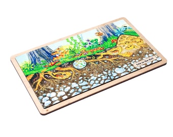 Life in the Soil Puzzle with Nomenclature Cards (6-9) (Printed) | Montessori Puzzles | Ecology Puzzles | Montessori Three Part Cards
