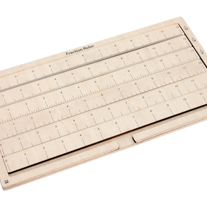 Fraction Ruler | Montessori Materials | Educational Materials | Wooden Ruler | Homeschooling