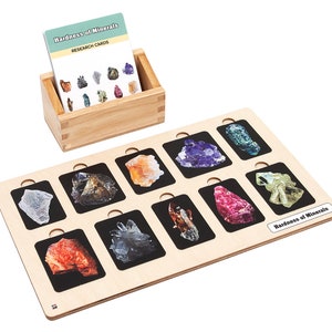 Hardness of Minerals Complete Set | Montessori Materials | Montessori Geography and Science | Educational Materials