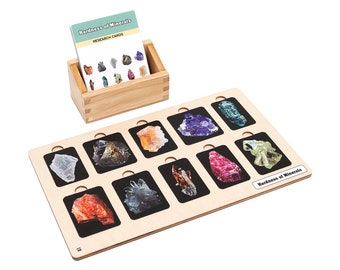 Hardness of Minerals Complete Set | Montessori Materials | Montessori Geography and Science | Educational Materials