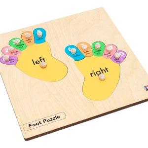 Foot Puzzle | Montessori Materials | Infant and Toddler | Fine Motor Skills