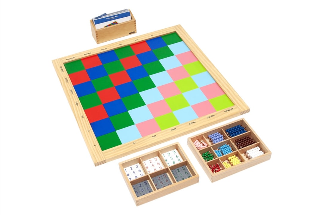 Decimal Checker Board Complete Set Montessori Materials Montessori Math