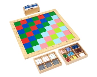 Decimal Checker Board - Complete Set | Montessori Materials | Montessori Math | Educational Material