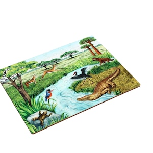 Tropical Grassland Biome - Jigsaw Puzzle | Montessori Materials | Jigsaw Puzzles | Animal Puzzles | Animal Learning