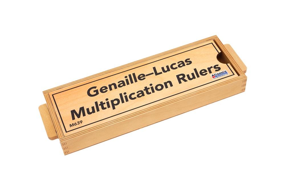 Genaille–lucas Multiplication Rulers | Montessori Math Tool - Etsy