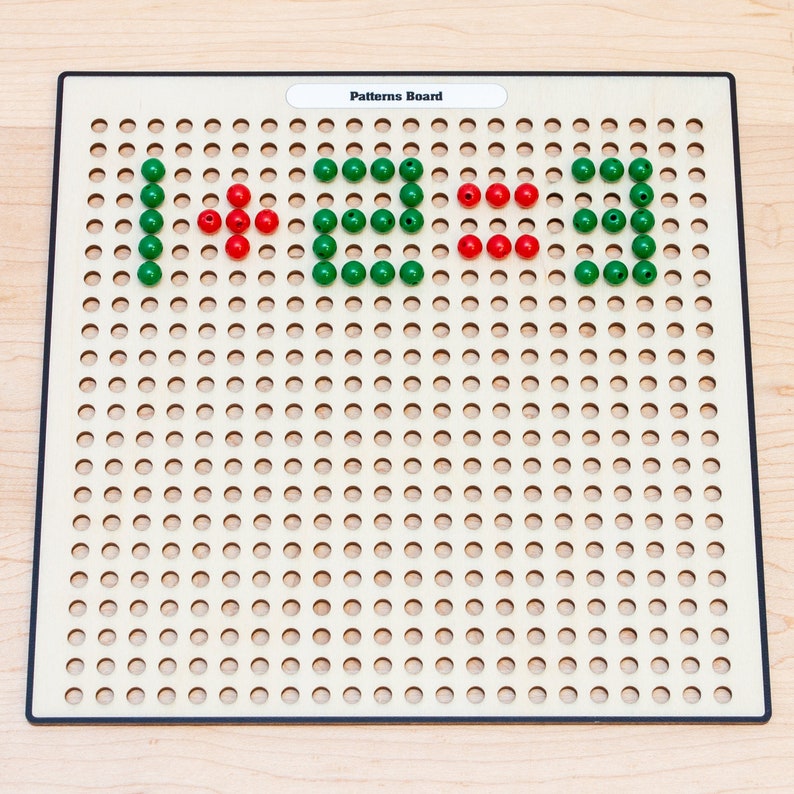 Pattern Image Board Patterns Board | Montessori Math Materials | Montessori Wooden ...