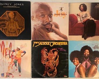 Lot of 30 used 1970’s Soul R&B Disco records and covers