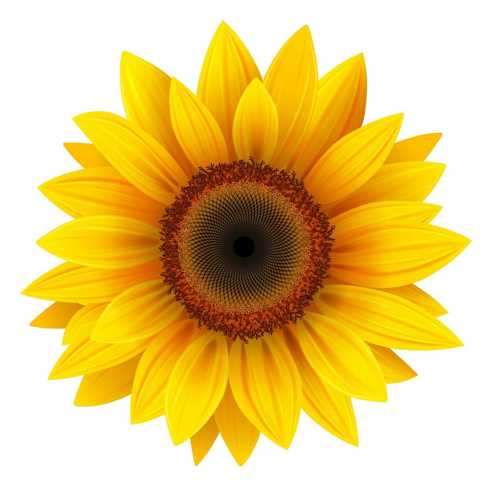 Yellow Sunflower Vinyl Decal Sticker Etsy