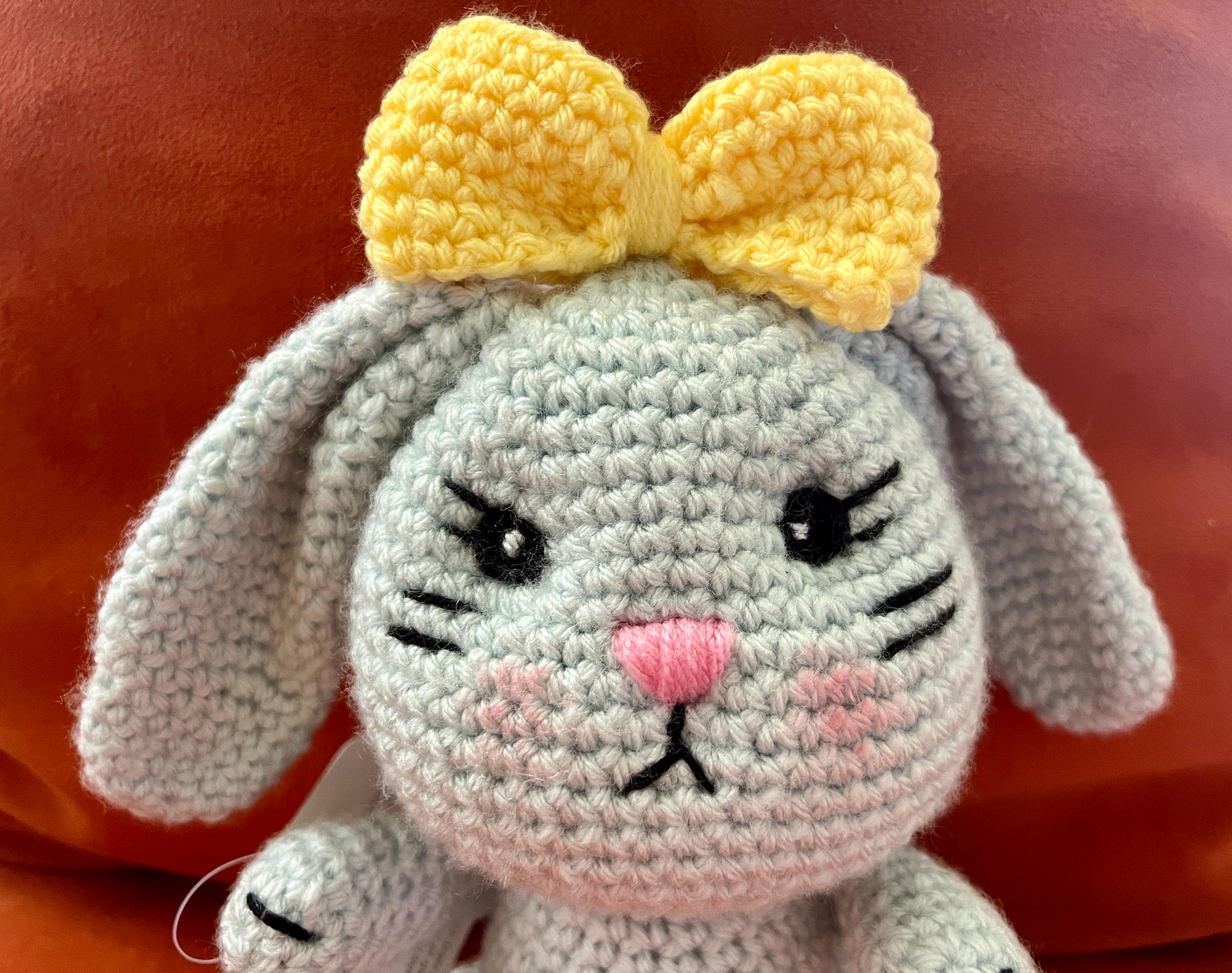 ぬいぐるみ  Saffron Bunny LemonBunny Hand-crocheted Lemon Bunny Plushie With Signed Thank You Note - Etsy