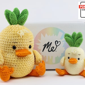 Moriah Elizabeth&#39;s Georgie PATTERN ONLY! *** Crochet Digital Download Pattern by Moriah&#39;s Mom. Georgie and Baby Georgie