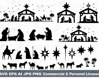 Download Nativity Svg Etsy