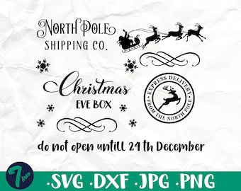 Download Christmas Eve Box Svg Etsy