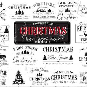 Farmhouse Sign Svg bundle, North Pole svg, Hot Cocoa svg, Farmhouse Sign Svg, Farm Fresh Svg, Christmas Trees Svg, Christmas Sign Svg bundle