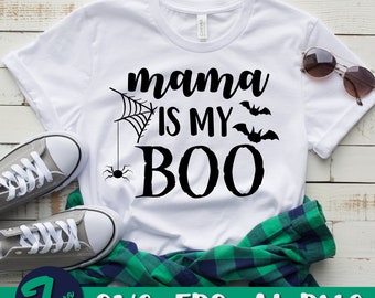 Mama is my boo Svg, Halloween 2025 svg,  Kids halloween svg, Spiders svg, Trick Or Treat svg,Baby Halloween svg,fall autumn svg,Silhouette