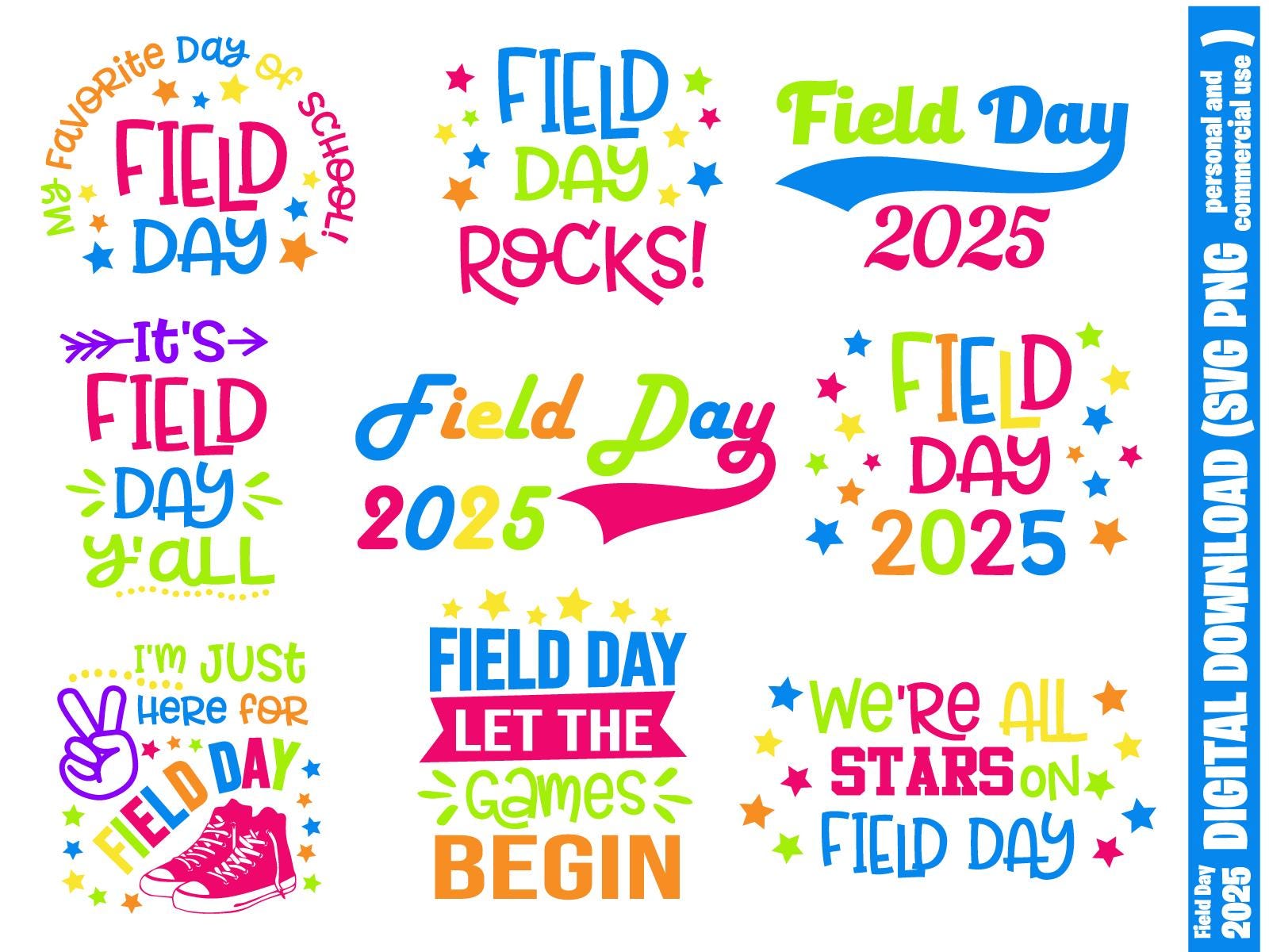 Field Day 2025 SVG, Field Day T-shirt Svg, School Field Day Design ...